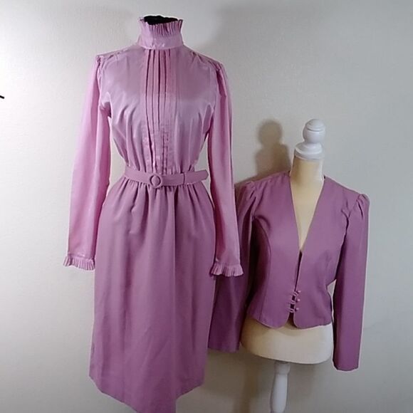 Vintage JCPnny Suit Dress & Jacket Size 10 - Picture 1 of 14